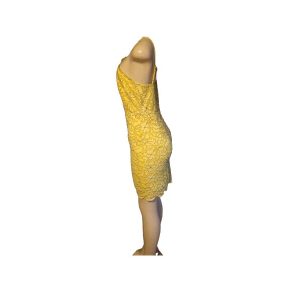Yellow Show Stopper Halter Dress L - Picture 6 of 8
